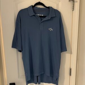 Orvis Men's Classic Blue Polo Shirt
